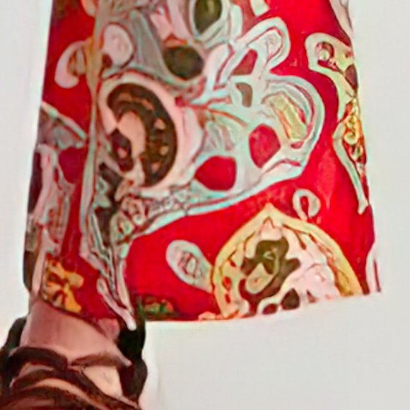 NEW Free People Retro Flare Printed Boho Pants, Size 4 - Picture 6 of 14